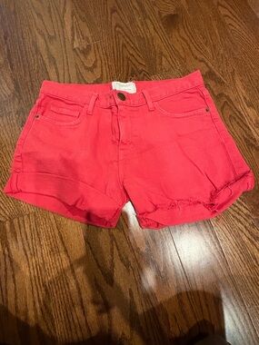 Current/Elliott Coral Denim Shorts – Size 25 – Made in USA
